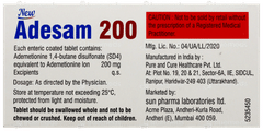 Adesam New 200 Tablet 10 Adesam New 200 Tablet 10